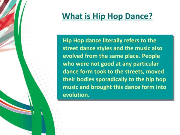 What is Hip Hop Dance
