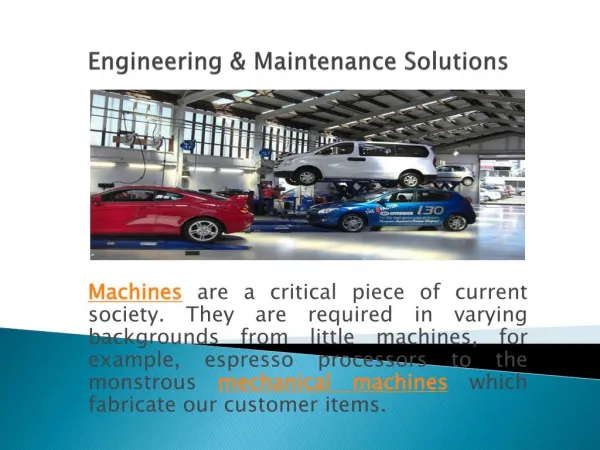 Engineering & Maintenance Solutions