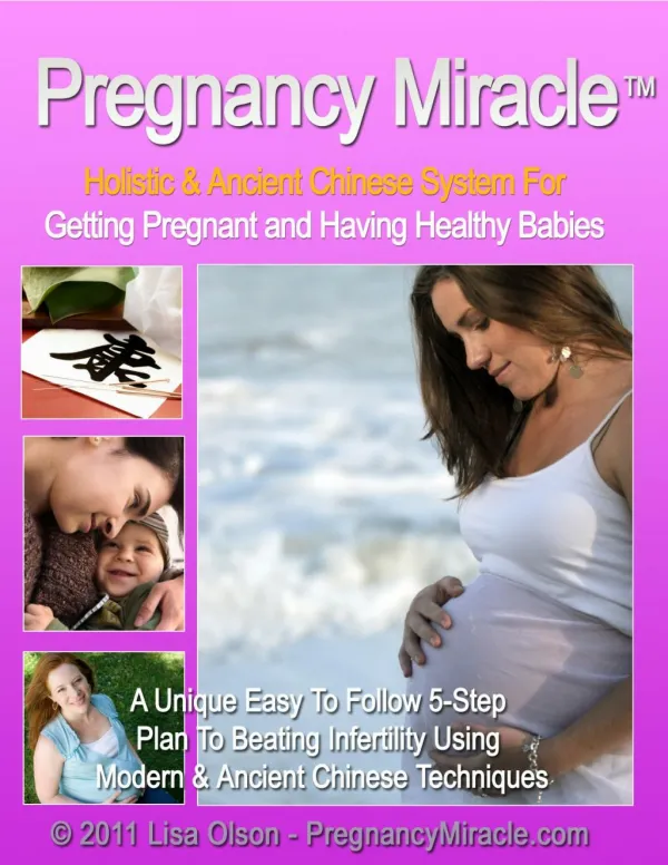 Pregnancy Miracle PDF Download Book by Lisa Olson