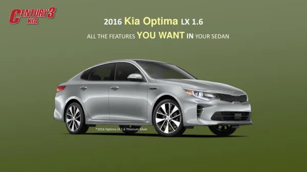 2016 Kia Optima LX 1.6 | Century3kia