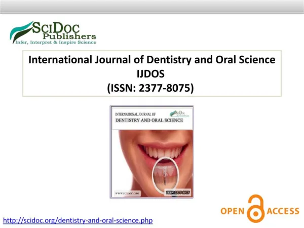 International Journal of Dentistry and Oral Science ISSN: 2377-8075