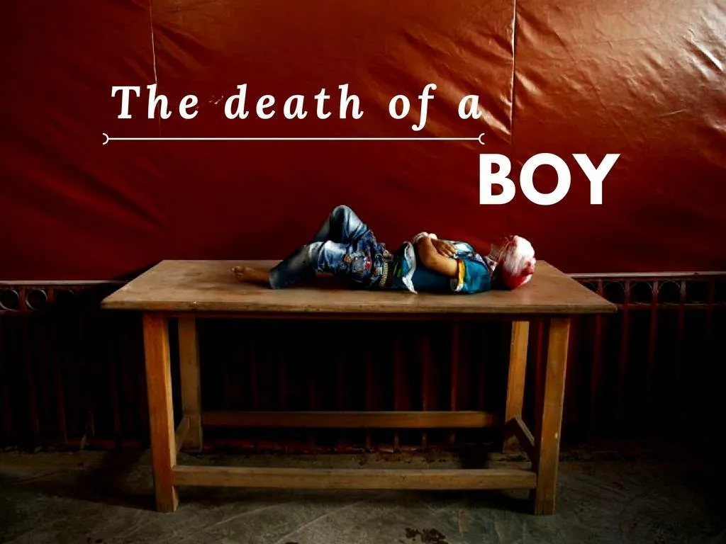 the passing of a boy