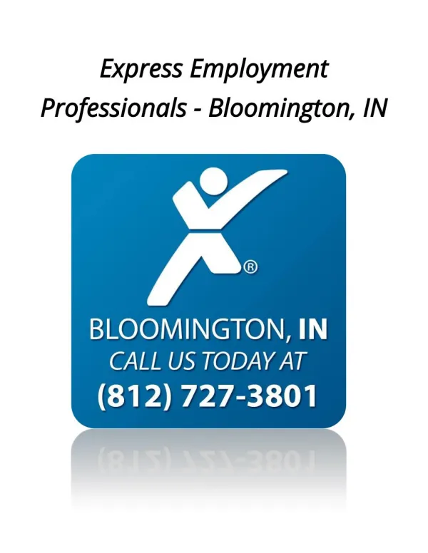 Express Employment Professionals of Bloomington, IN