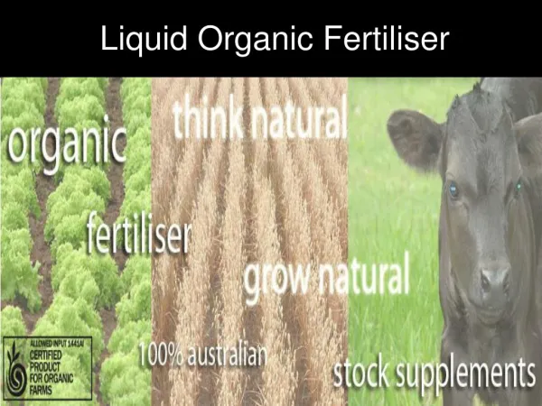 liquid organic fertiliser