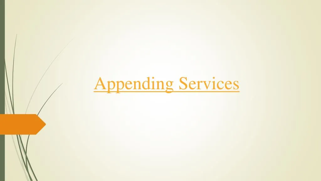 appending services