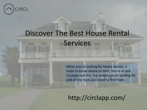 CIRCL | Discover The Best House Rental Services Toronto