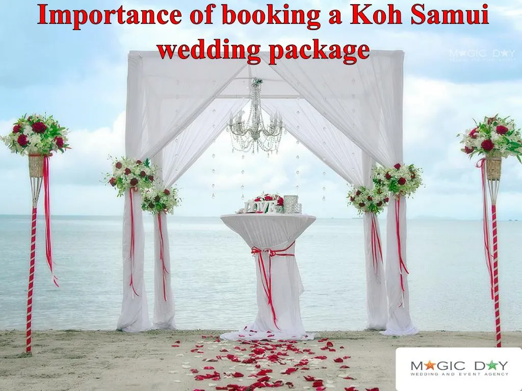 importance of booking a koh samui wedding package