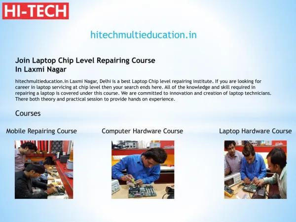 Join Laptop Chip Level Repairing Course In Laxmi Nagar