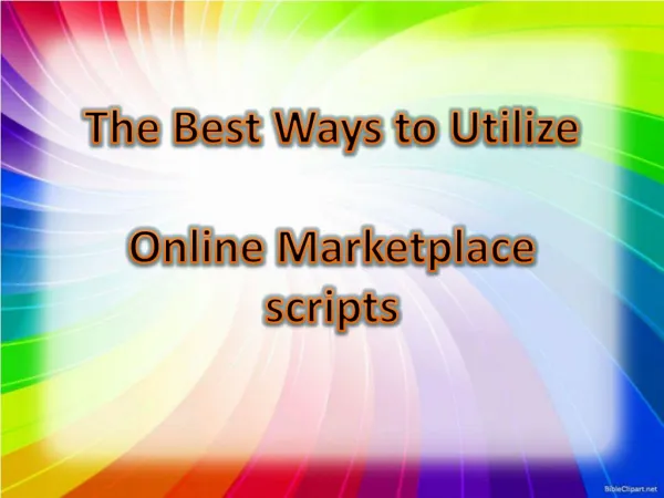 The Best Ways to Utilize Online Marketplace scripts