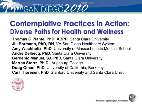 Contemplative Practices in Action: Diverse Paths for Health and Wellness