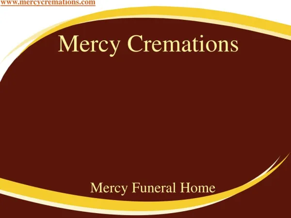Mercy Cremations
