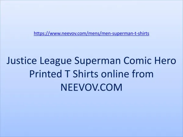 Printed T Shirts Justice League Superman