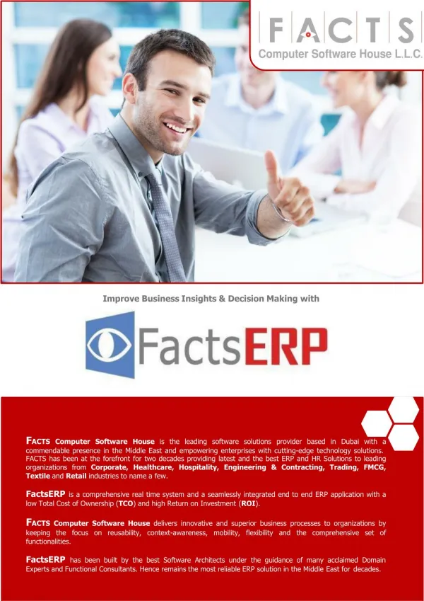 FactsERP-Product Brochure 2016