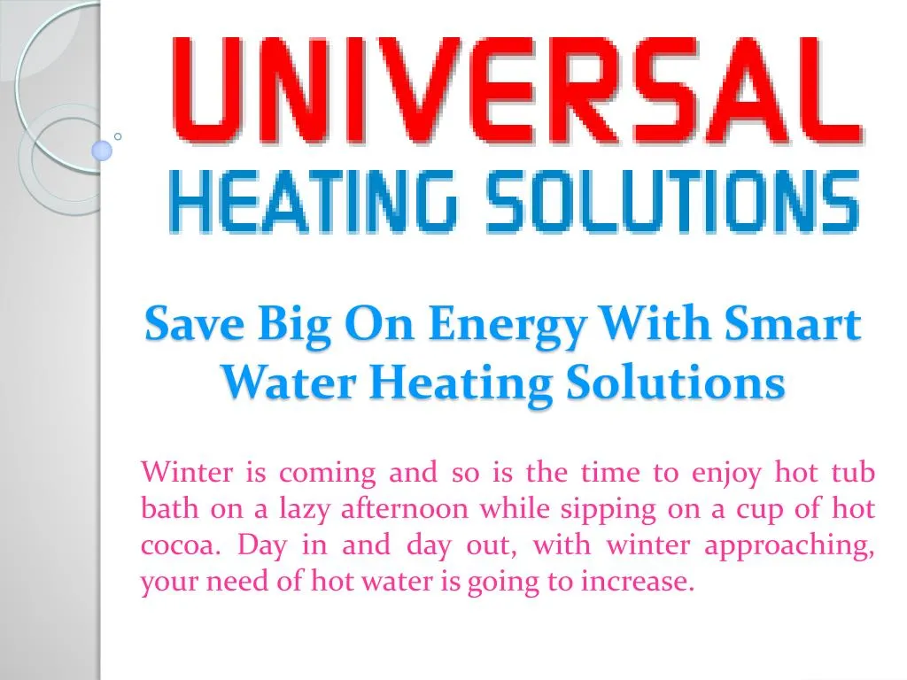 save big on energy with smart water heating solutions