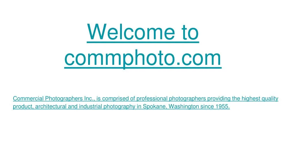 welcome to commphoto com