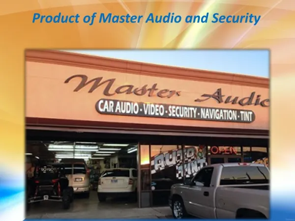 Product of Master Audio and Security
