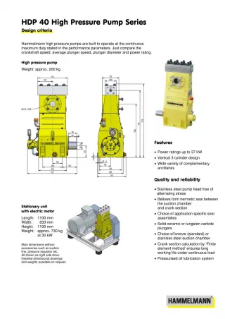 High Pressure Pump 40 - slide 1