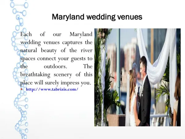 Maryland wedding venues