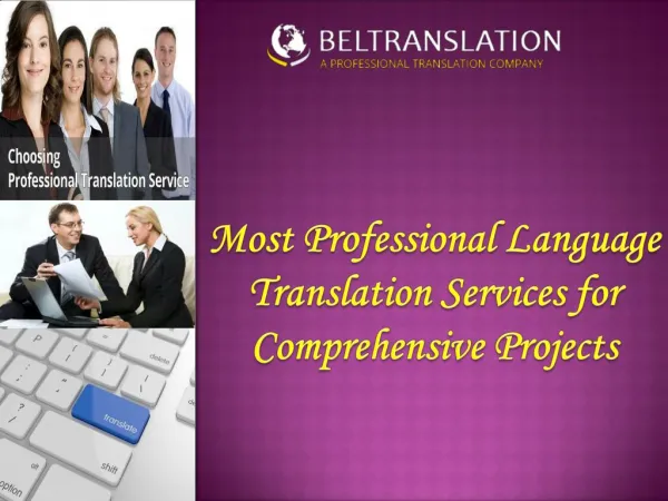 Most professional language translation services for comprehensive projects