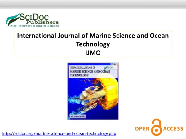 International Journal of Marine Science and Ocean Technology