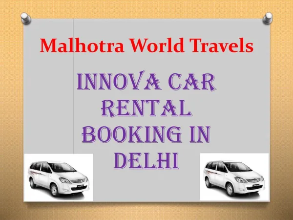 Innova car Rental Delhi