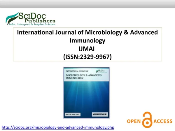 International Journal of Microbiology & Advanced Immunology ISSN:2329-9967
