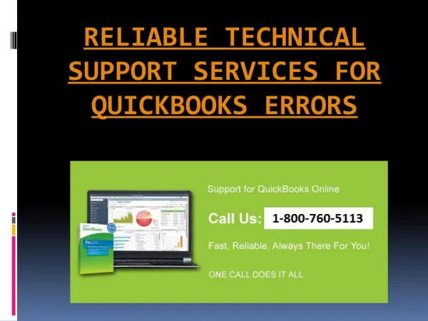 Impeccable technical support for quick books error