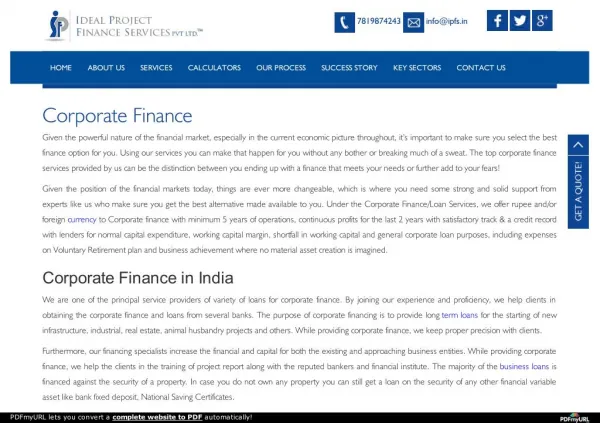 Corporate Loan Companies in India