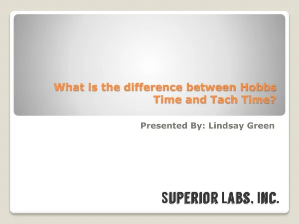 Hobbs Time Versus Tach Time: How They Are Different?