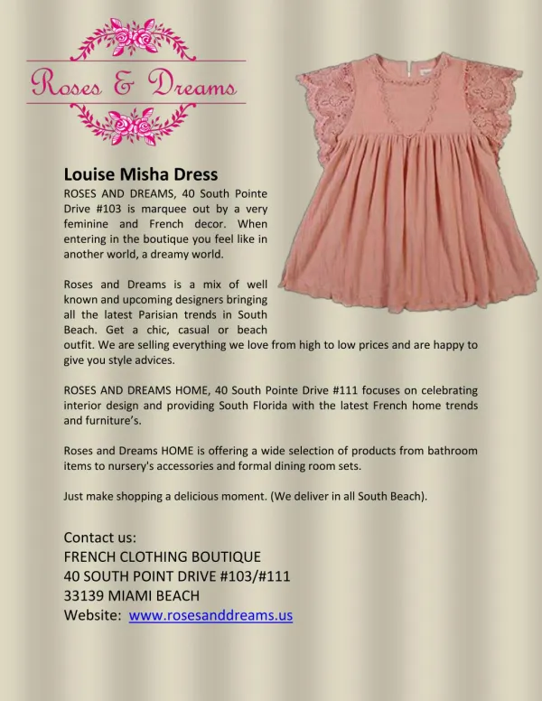 Louise Misha Dress