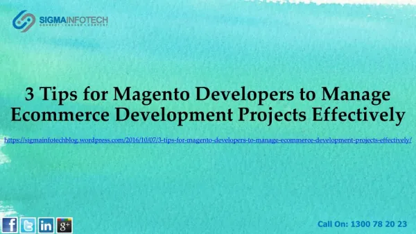 3 Tips for Magento Developers to Manage Ecommerce Development Projects Effectively