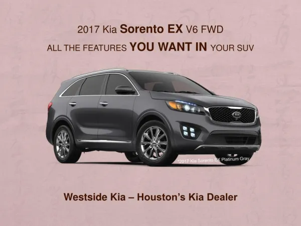 2017 Kia Sorento EX V6 FWD | Westside Kia