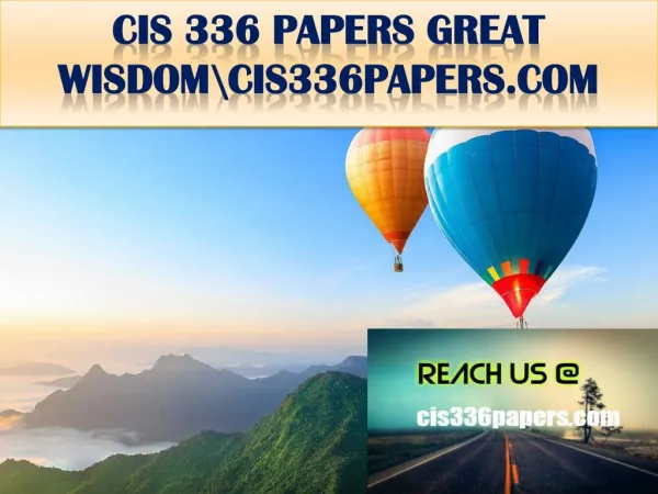 CIS 336 PAPERS GREAT WISDOM\cis336papers.com