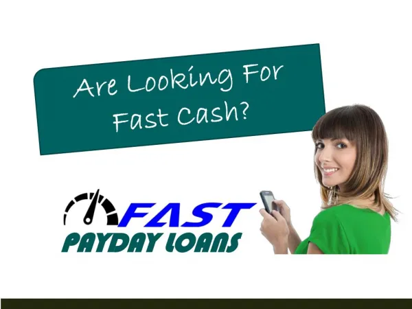 The Reliable Option To Get Fast Payday Loans
