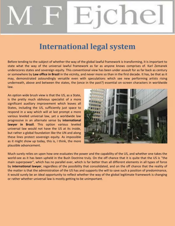 International legal system