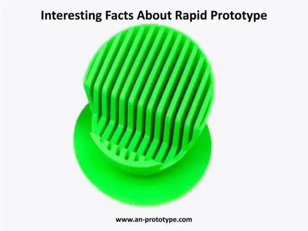 Interesting Facts About Rapid Prototype