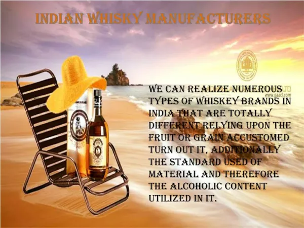 IMFL Manufacturers in India