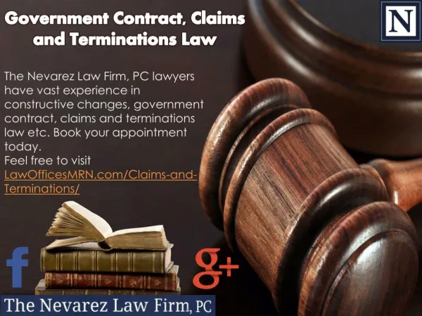 Government Contract, Claims and Terminations Law