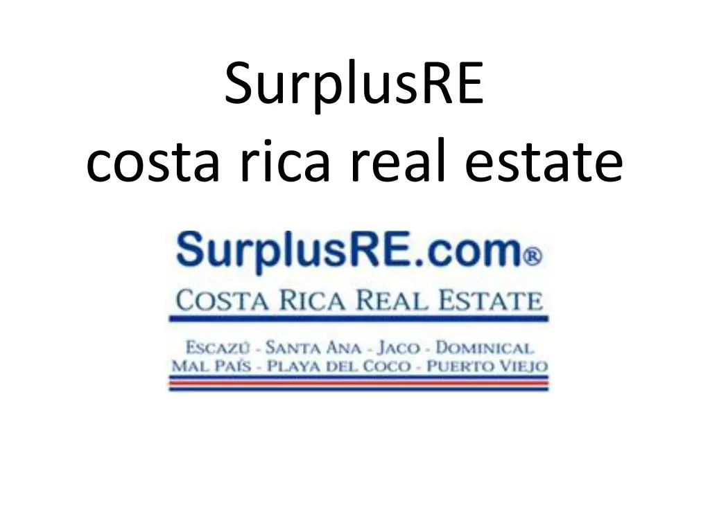 surplusre costa rica real estate