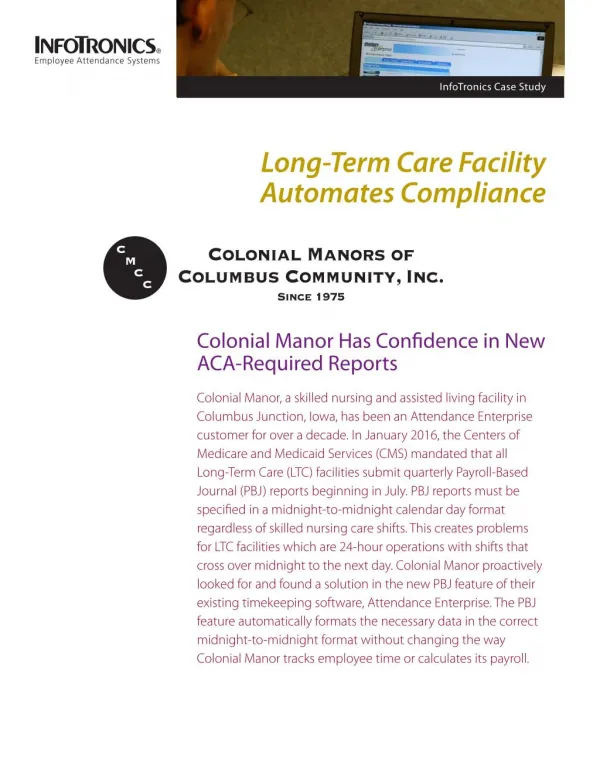 Long-Term Care Facility Automates Compliance