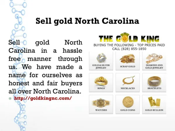 Sell gold North Carolina