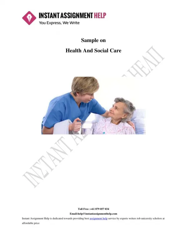 Social and Health Care