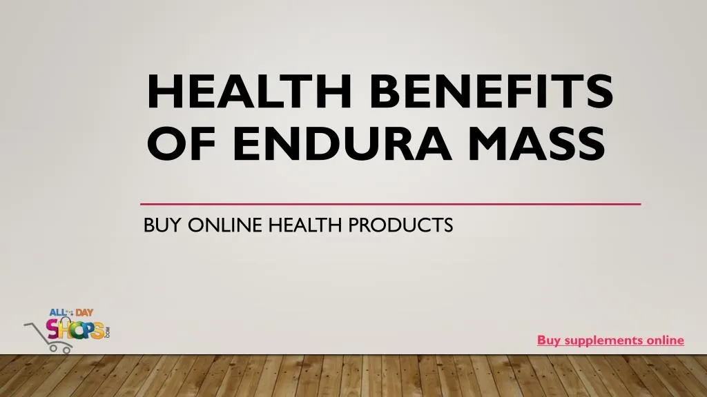 health benefits of endura mass