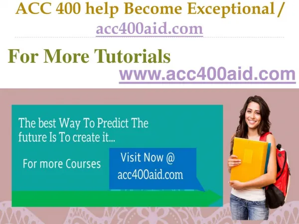 ACC 400 help Become Exceptional / acc400aid.Com