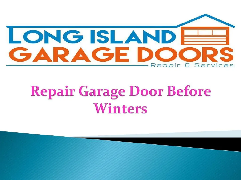 repair garage door before winters