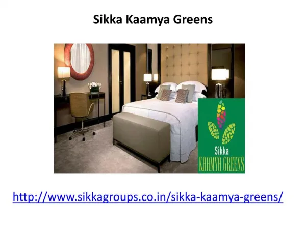 Sikka Kaamya Greens housing apartments