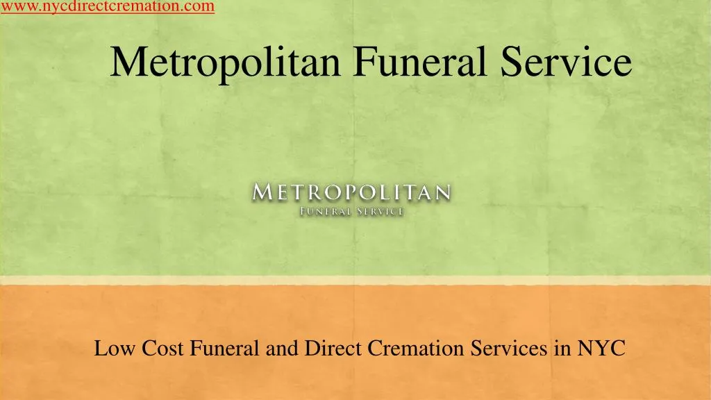 metropolitan funeral service