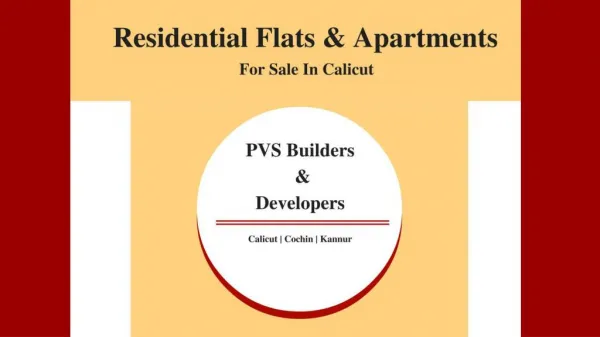 Residential flats & apartments for sale in calicut