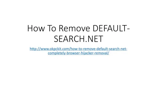 How To Remove DEFAULT-SEARCH.NET