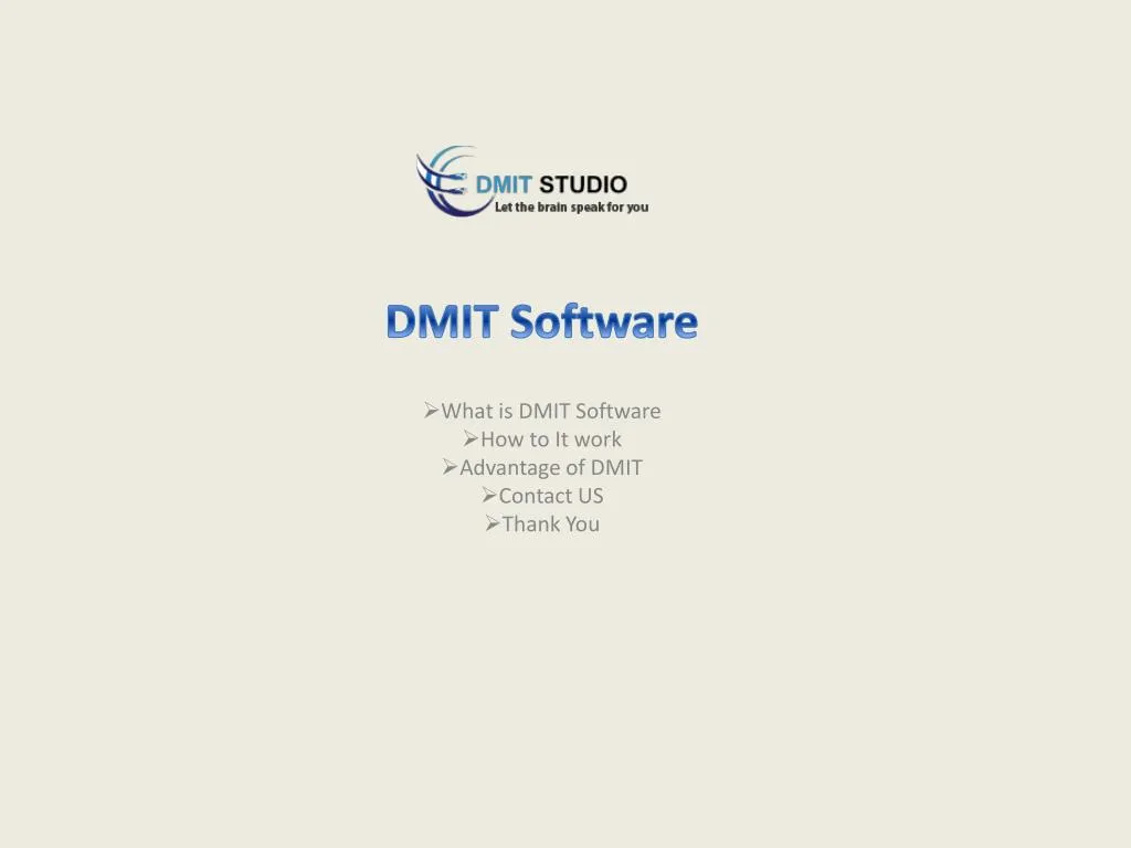 dmit software